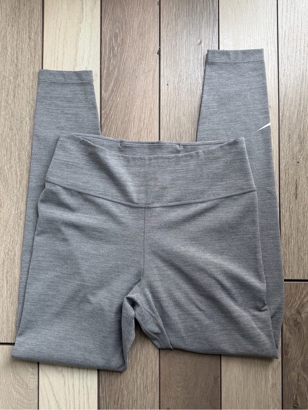 Nike Heather Gray Dri-FIT High-Waist Leggings